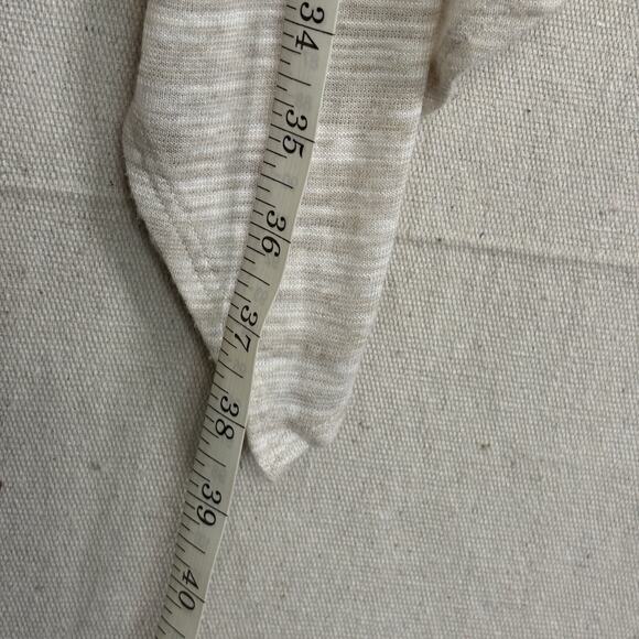 Athleta Womens Boho Chic Open Cardigan Size L Cream Minimalist Athleisure Casual - Picture 7 of 8